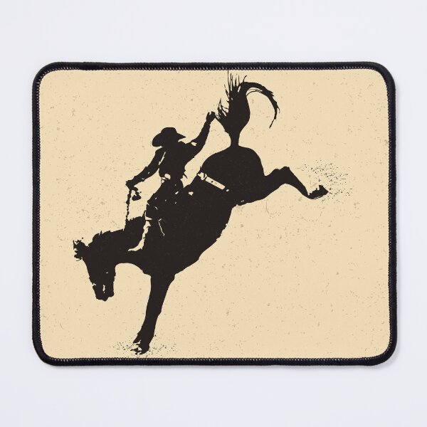 Item preview, Cowboy Bronco Rider Silhouette – Western Rodeo Art designed and sold by kilosdesignstudio.