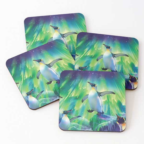 Item preview, Penguins under the Aurora Australis designed and sold by Kererū Brewing.