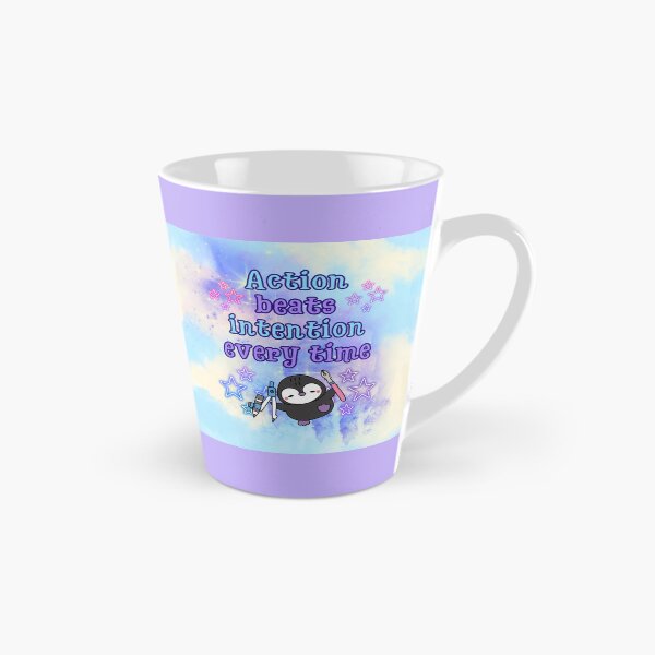 Item preview, Action Over Intention | Cute Penguin with Galaxy Tools designed and sold by MagicContOasis.