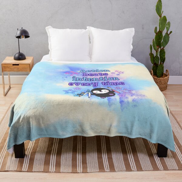 Item preview, Action Over Intention | Cute Penguin with Galaxy Tools designed and sold by MagicContOasis.