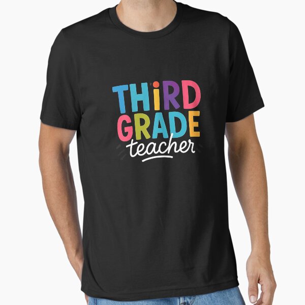 Item preview, Vibrant Third Grade Teacher T-Shirt – Colorful Fun Design for Elementary Educators designed and sold by FestivityFinds.