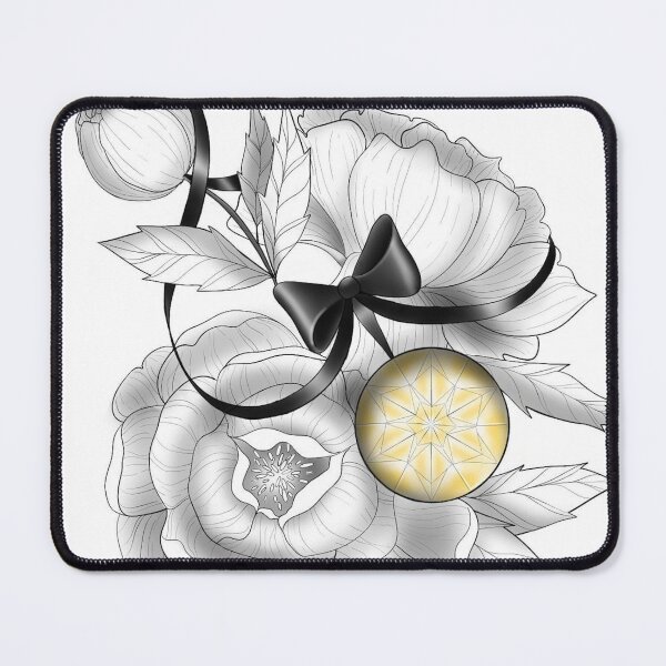 Item preview, Peony Flowers and yellow diamond designed and sold by Hallie Odom.