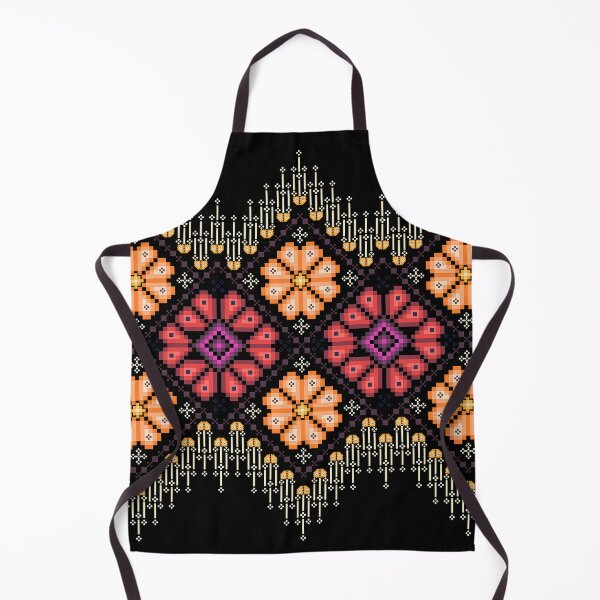 Item preview, Vibrant Ethnic Pixel Border Design - Amber & Magenta designed and sold by Khwanchai.