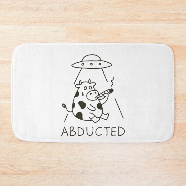 Item preview, Abducted – Funny UFO Cow Doodle | Hand-Drawn Cartoon Alien T-Shirt designed and sold by Thehatinthecat.