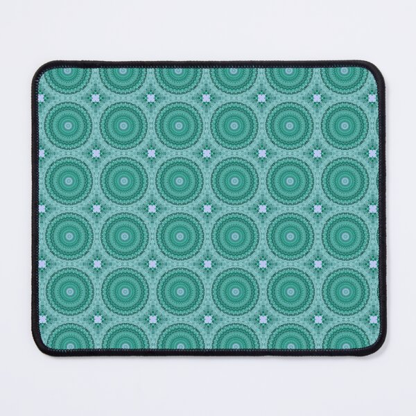 Item preview, Circular Symmetry - Blue-Green Geometric Pattern designed and sold by SCArtAndGames.