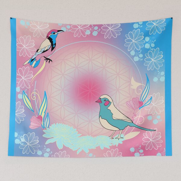 Item preview, Flower of life birds designed and sold by Herami.