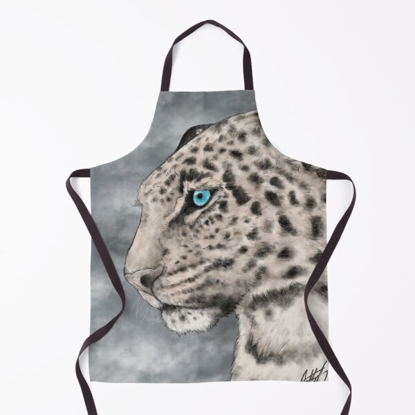 Item preview, Snow Leopard Digital Painting by REAL ARTIST designed and sold by Caitlyn Cooper.