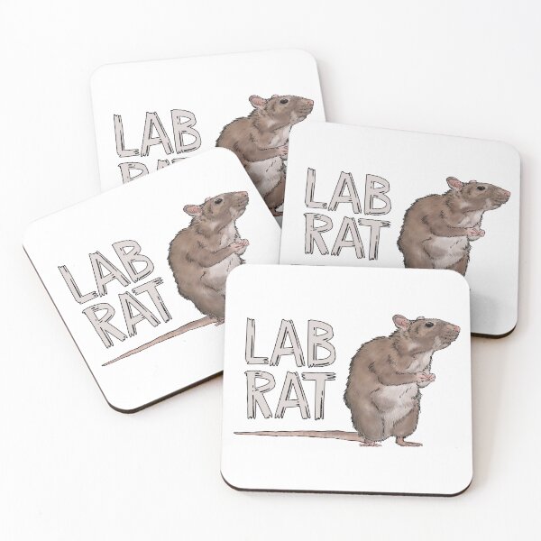 Item preview, Lab Rat Science Pun Digital Painting by REAL ARTIST designed and sold by Caitlyn Cooper.