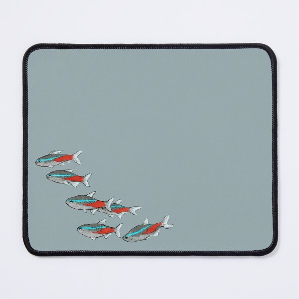 Item preview, School of Neon Tetra Fish - Digital Painting by REAL ARTIST designed and sold by Caitlyn Cooper.