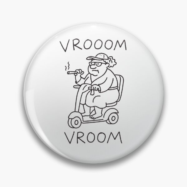 Item preview, VROOOM VROOM – Funny Redneck Lady on Scooter Doodle | Hand-Drawn Cartoon T-Shir designed and sold by Thehatinthecat.