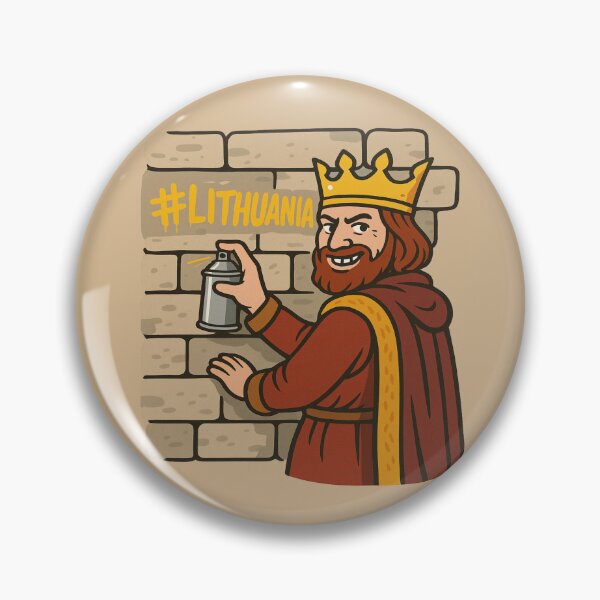 Item preview, Mindaugas Was Here – Funny Lithuania Landmark Travel designed and sold by Globalcitytees.