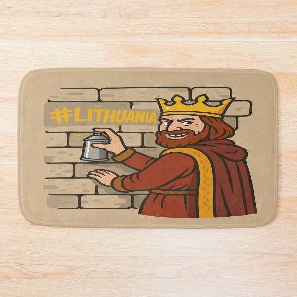 Item preview, Mindaugas Was Here – Funny Lithuania Landmark Travel designed and sold by Globalcitytees.