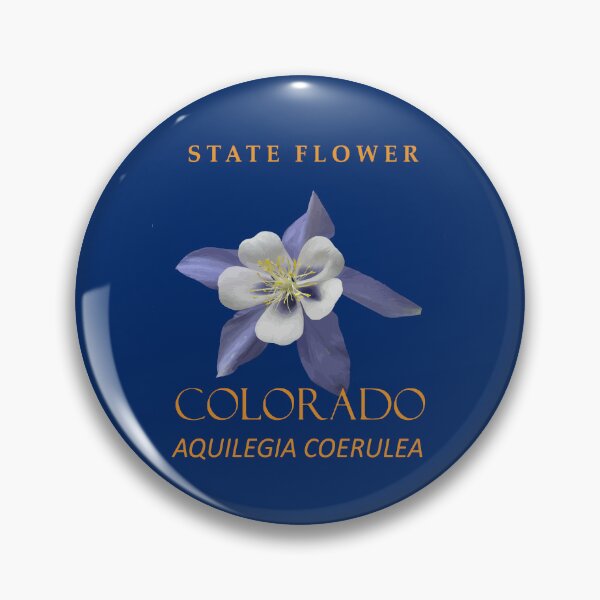 Item preview, Colorado Territory Flower Aquilegia coerulea designed and sold by taiche.