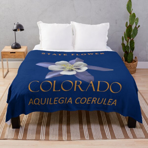 Item preview, Colorado Territory Flower Aquilegia coerulea designed and sold by taiche.