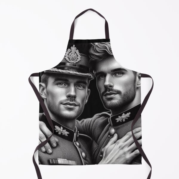 Item preview, Tom of Finland Tribute Brothers In Arms Military Gay Pride Graphic Design designed and sold by ItsAKinkThing.