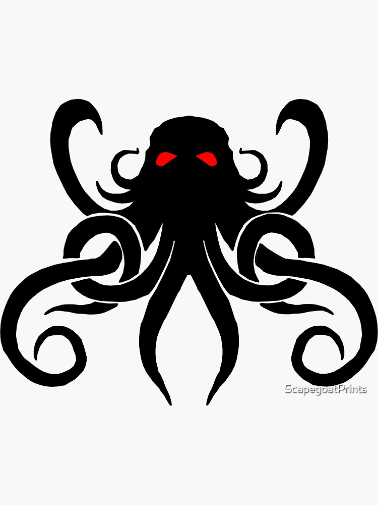 Great Old One Cthulhu Sticker For Sale By Scapegoatprints Redbubble 2947