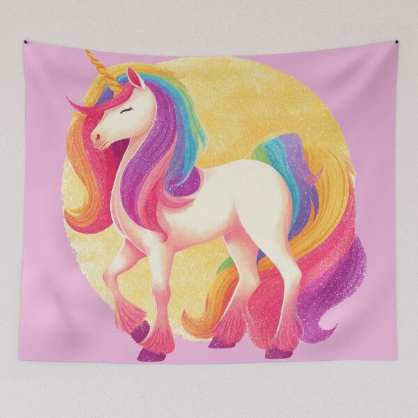 Artikelvorschau, Regenbogen Einhorn Fabulous entworfen und verkauft von Lichtisign.
