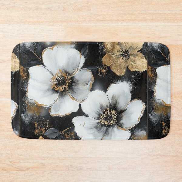 Item preview, Glitter flowers with black background  designed and sold by Chirayu1111.