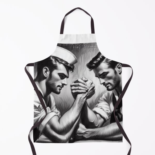 Item preview, Vintage Classic Drawing Tom of Finland Tribute Sailor's Night Gay Pride Graphic Design designed and sold by ItsAKinkThing.