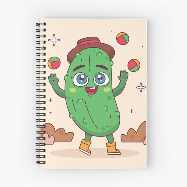 Item preview, cucumber cartoon playing with a ball classic sticker designed and sold by anandsiva2703.