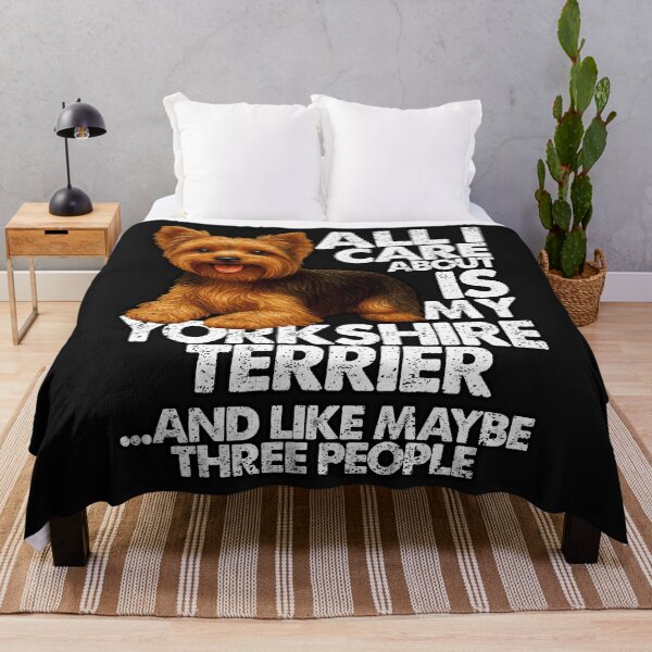 Item preview, ALL I CARE ABOUT IS MY YORKSHIRE TERRIER | Pets and Dogs lovers for Men and Women t-shirt designed and sold by panchiTWO.
