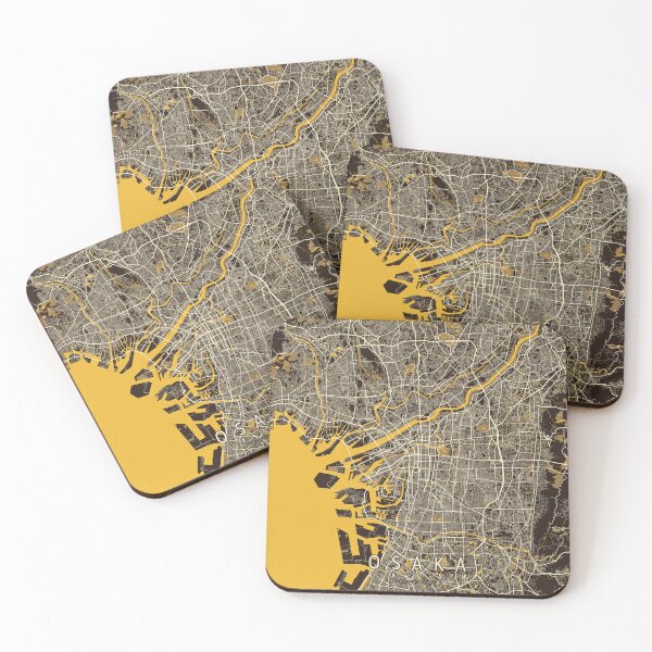 Item preview, Osaka City Map of Japan  - Pastel designed and sold by deMAP.