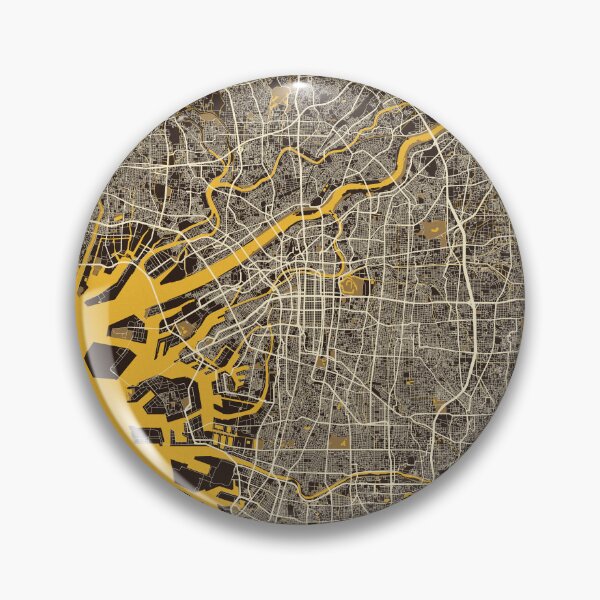 Item preview, Osaka City Map of Japan  - Pastel designed and sold by deMAP.