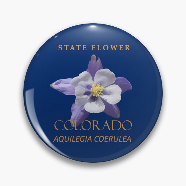 Item preview, Colorado Territory Flower Blue Aquilegia coerulea designed and sold by taiche.