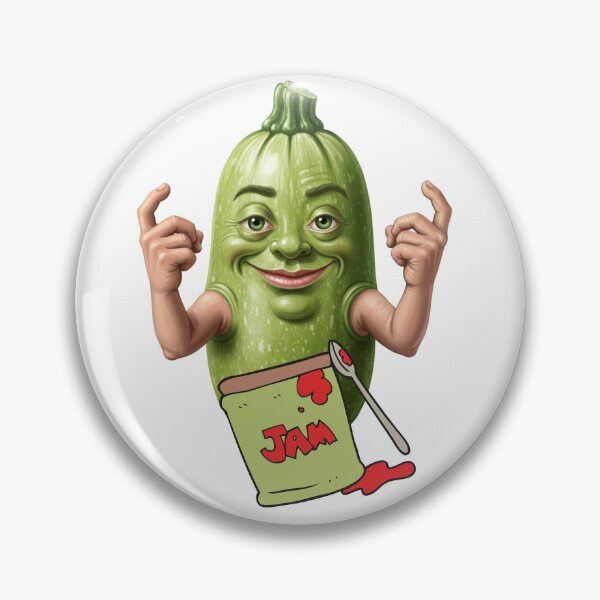 Item preview, pickle cartoon eating a jam classic sticker designed and sold by anandsiva2703.
