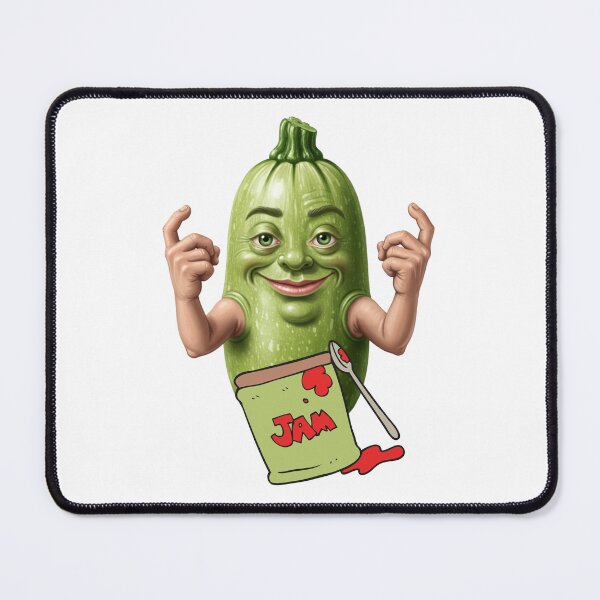Item preview, pickle cartoon eating a jam classic sticker designed and sold by anandsiva2703.