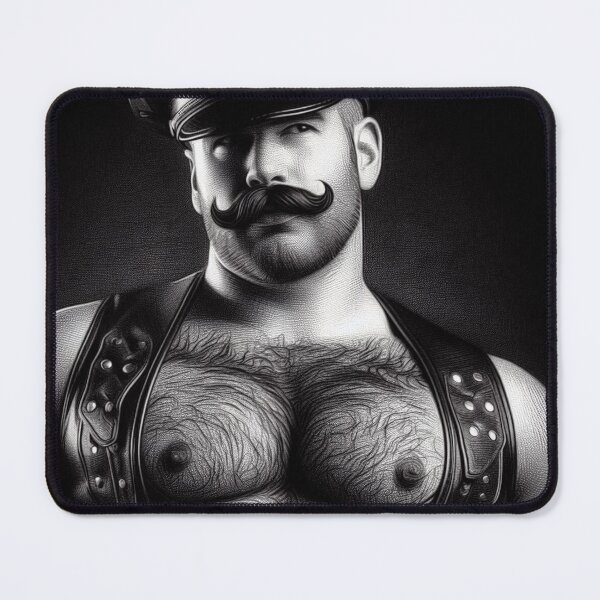 Item preview, Pointillism Gay Pride San Francisco Leather Bear Daddy Leder Pride Graphic Design designed and sold by ItsAKinkThing.