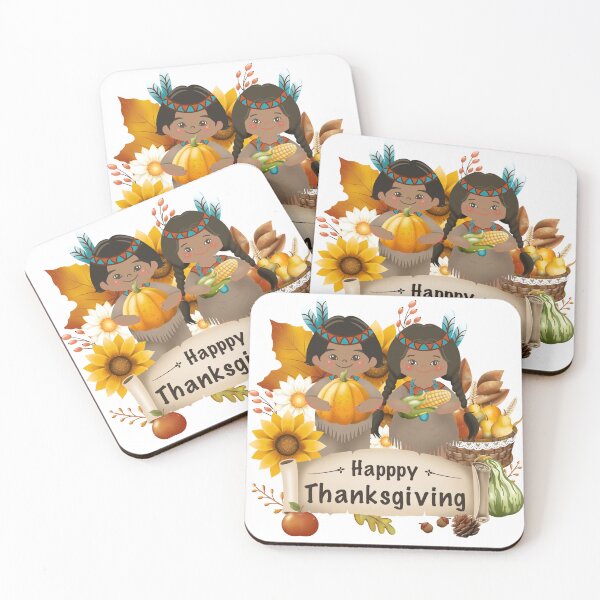 Item preview, Little Indian boy happy on Thanksgiving Day designed and sold by poonzapoon.