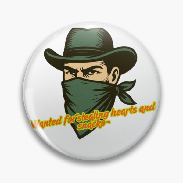 Item preview, Funny Cowboy – Wanted for Stealing Hearts and Snacks designed and sold by FRACTARA.
