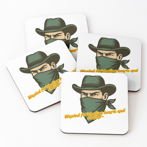 Item preview, Funny Cowboy – Wanted for Stealing Hearts and Snacks designed and sold by FRACTARA.