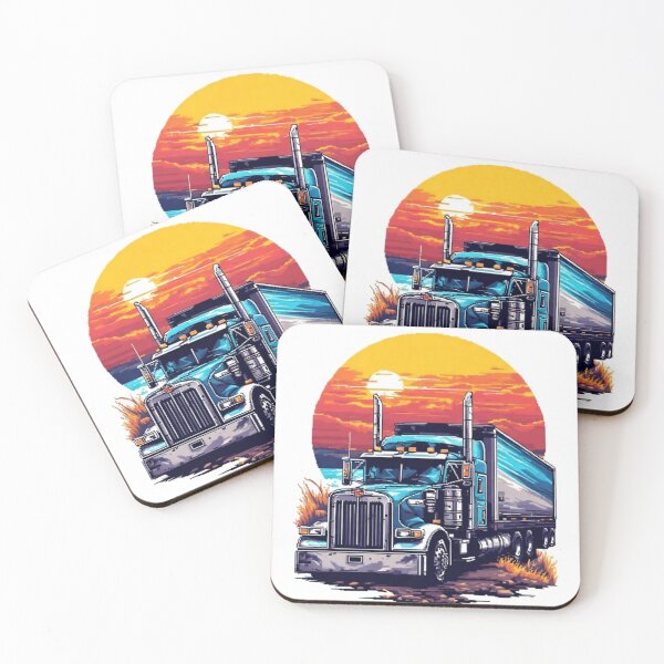 Item preview, Sunset Trucker- 8 bit designed and sold by PatriotsTrades.