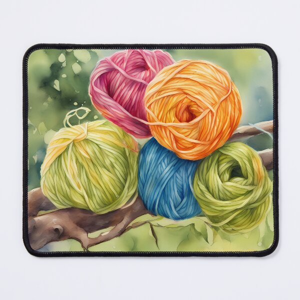 Item preview, Colorful Yarn Skeins in Tree designed and sold by CalmnessbyChoice.