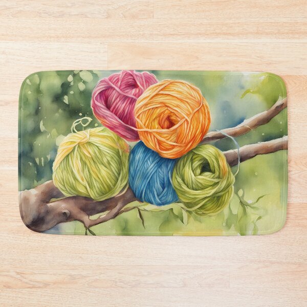 Item preview, Colorful Yarn Skeins in Tree designed and sold by CalmnessbyChoice.
