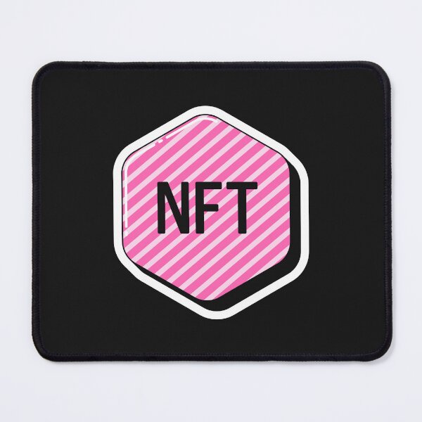 Item preview, Pink NFT token with striped pattern, pop art designed and sold by artskill2k17.
