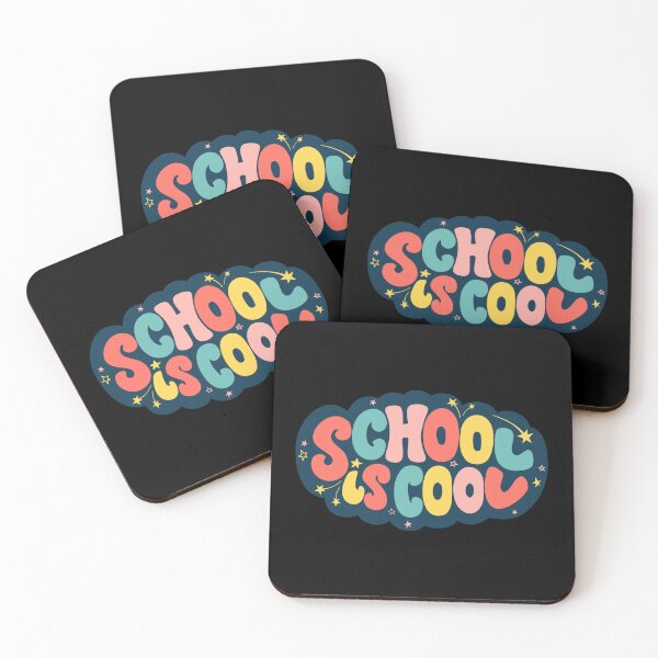 Item preview, School Is Cool Sticker – Fun and Colorful Design for Students and Teachers designed and sold by FestivityFinds.