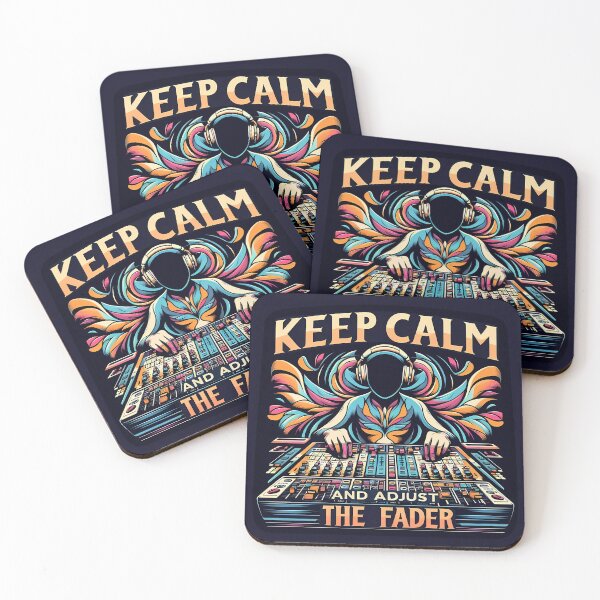 Item preview, Keep Calm and Adjust the Fader, typography designed and sold by maxmaj.