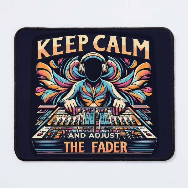 Item preview, Keep Calm and Adjust the Fader, typography designed and sold by maxmaj.