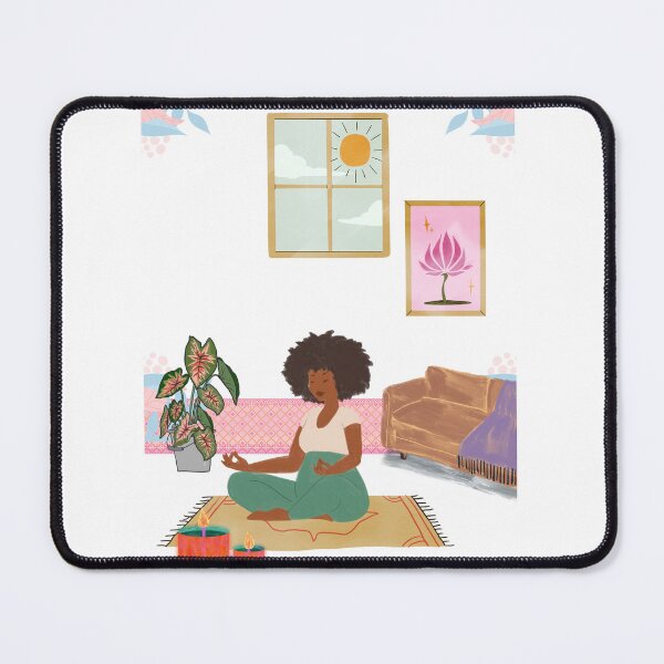 Item preview, Serene Meditation Scene: Embracing Peace and Mindfulness designed and sold by BLITZNBLING.