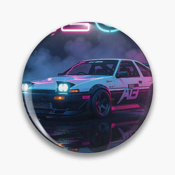 Item preview, Neon Art: Toyota AE 86, Lettering Red, Blue designed and sold by Salimgor Hangaround Music.