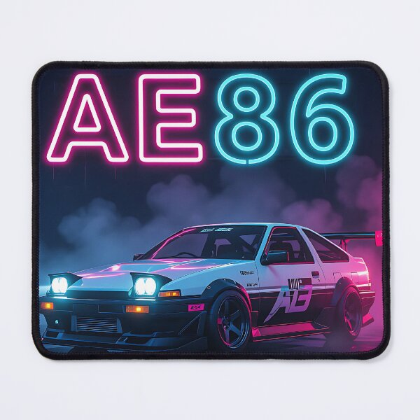 Item preview, Neon Art: Toyota AE 86, Lettering Red, Blue designed and sold by Salimgor Hangaround Music.
