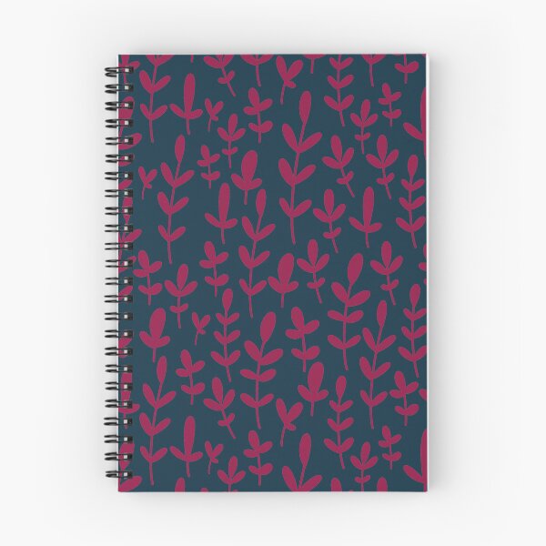 Item preview, Dark blue and pink  leaf pattern  designed and sold by Chirayu1111.