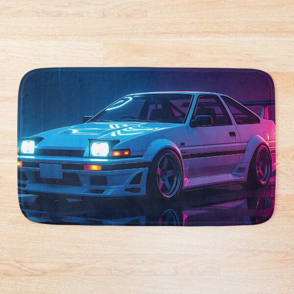 Item preview, Neon Art: White Toyota AE 86, Lettering Red, Blue designed and sold by Salimgor Hangaround Music.