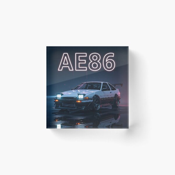 Item preview, Neon Art: Black/White Toyota AE 86, Lettering Red, Blue designed and sold by Salimgor Hangaround Music.