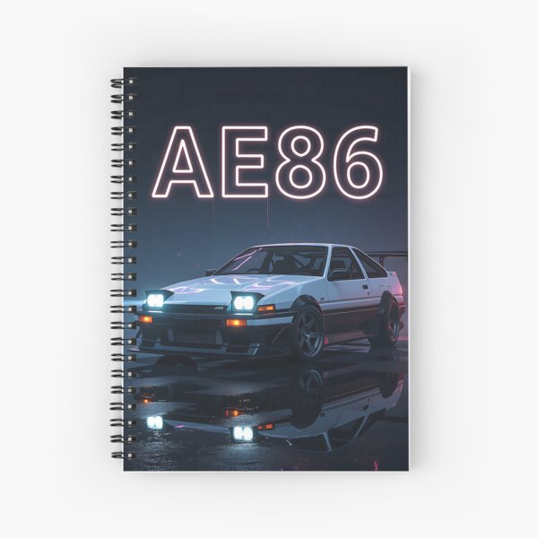 Item preview, Neon Art: Black/White Toyota AE 86, Lettering Red, Blue designed and sold by Salimgor Hangaround Music.