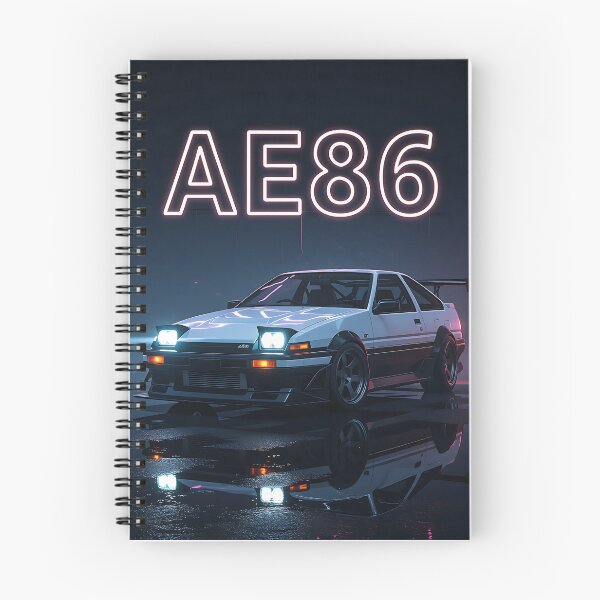 Item preview, Neon Art: Black/White Toyota AE 86, Lettering Red, Blue designed and sold by Salimgor Hangaround Music.