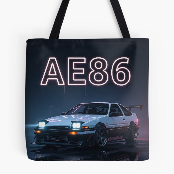 Item preview, Neon Art: Black/White Toyota AE 86, Lettering Red, Blue designed and sold by Salimgor Hangaround Music.